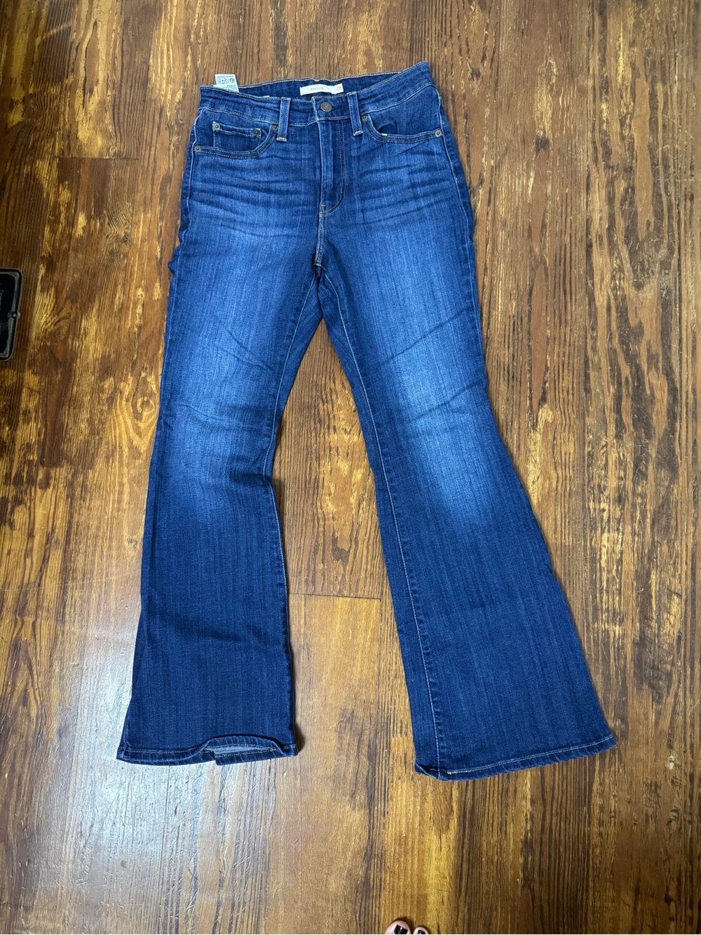 Levi's Dark Blue 726 Flare Jeans Sz 28 Stretch